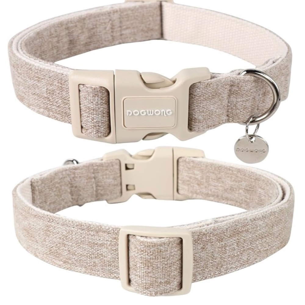 New Beige Dog Collar!